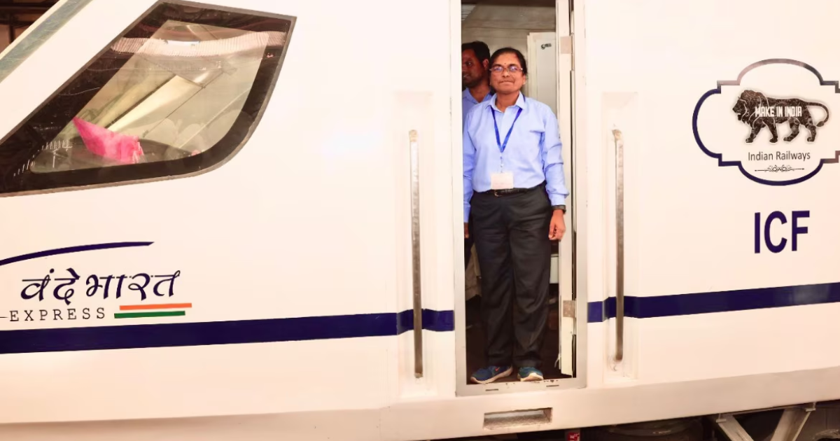 PM Modi lauds first woman loco pilot Surekha Yadav on Vande Bharat debut